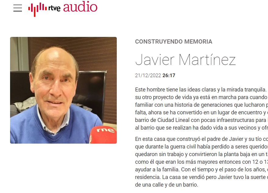 Javier Martínez en el RTE